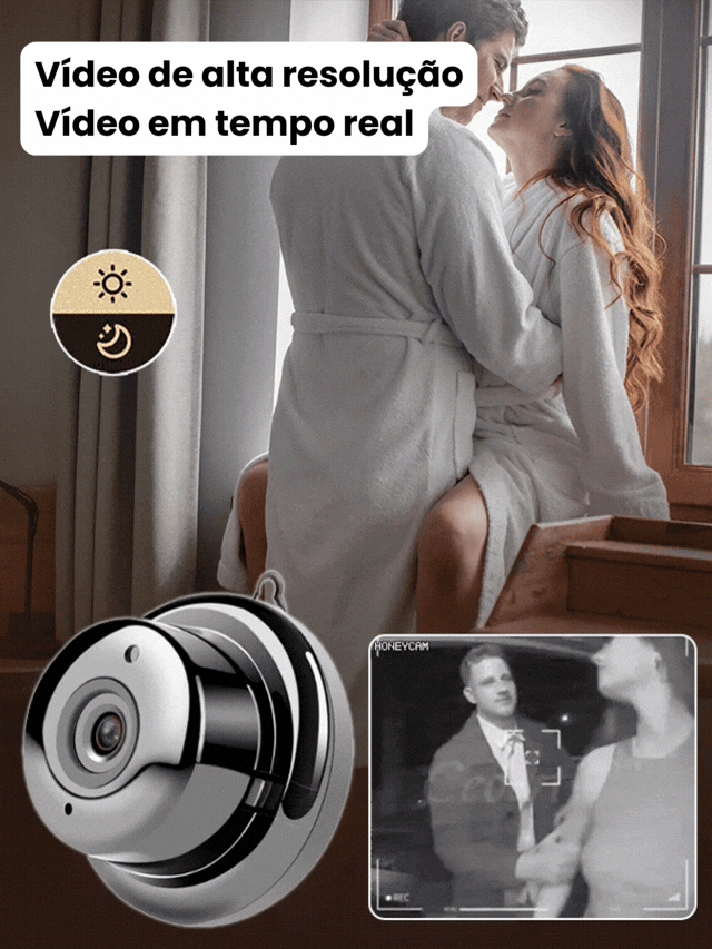 MicroVigi HD™ - Mini Câmara de Segurança Inteligente