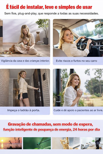 MicroVigi HD™ - Mini Câmara de Segurança Inteligente