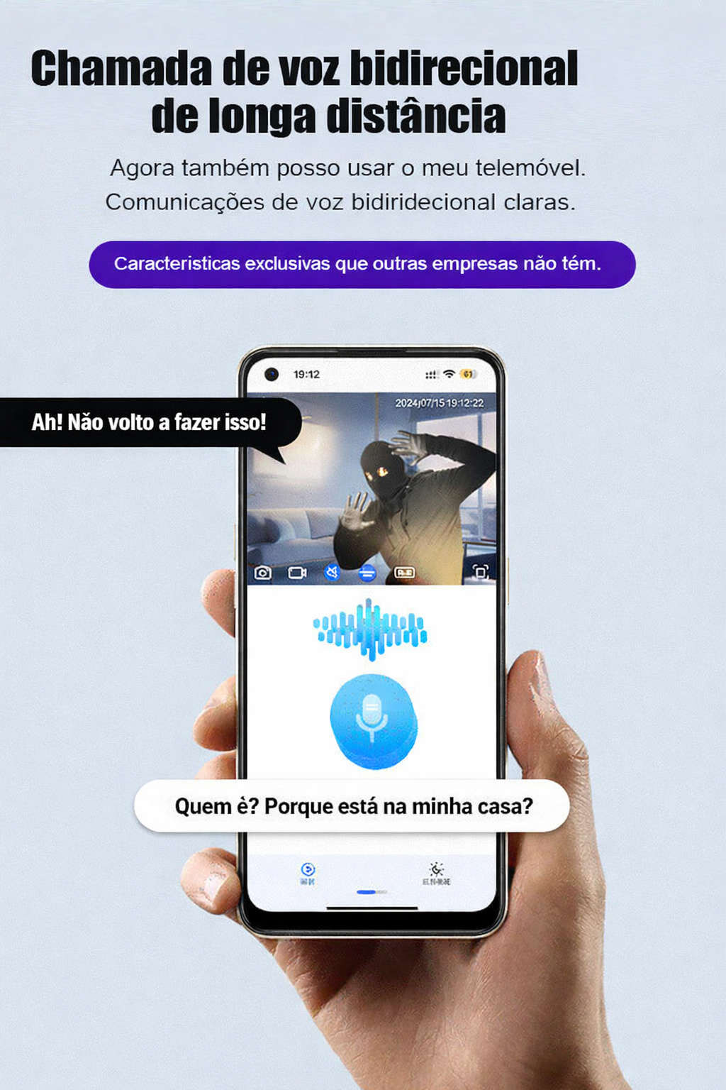 MicroVigi HD™ - Mini Câmara de Segurança Inteligente